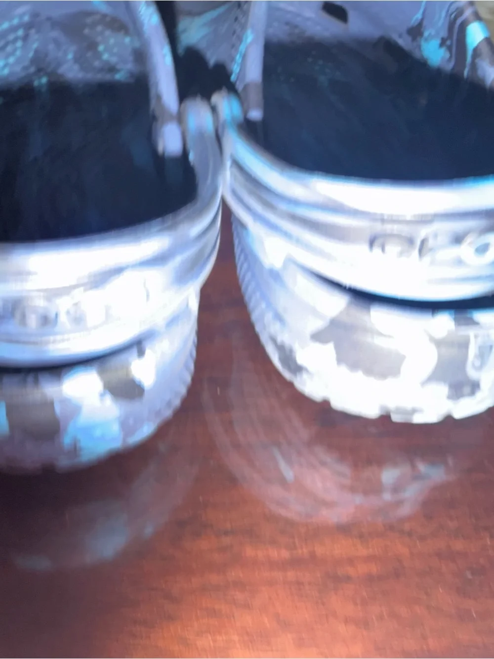 Kids Crocs - Light Blue Marble